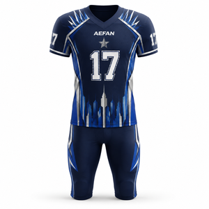 AEFAN Men's American <b>Football</b> Jersey Set <b>Black</b> Red <b>White</b> V-Neck Short Sleeve Moisture Wicking Regular Fit Summer 100% Polyester - Product Image 1