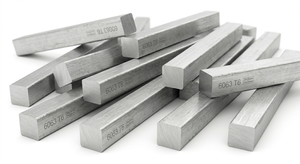 Barres carrées en aluminium série 6000 (6061-T6/6082-T6) tempéries T6, finition usine, pour applications industrielles et automobiles - Product Image 3