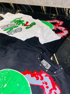 เสื้อยืดผู้ชายพิมพ์ลายสกรีนแบบส่วนตัว พร้อมดีไซน์ประดับเพชร คอทรงกลม แฟชั่นฤดูร้อน เสื้อยืดพิมพ์ลายผู้ชาย - Product Image 3