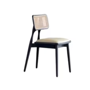 Sillas de Restaurante, Material Principal Madera y Ratán, Respaldo Combinado, Diseño Simple, Se Puede Solicitar el Color - Product Image 1