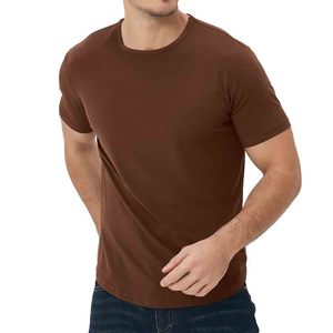 Camisetas clásicas de corte moderno con cuello redondo para hombre, camiseta de algodón suave, camiseta lisa con cuello redondo, camisetas ligeras y cómodas - Product Image 5