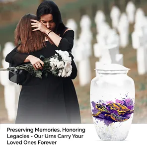 Hot Selling Turtle Cremation <b>Urns</b> <b>Large</b> White <b>Urn</b> For Adult Female High Gloss Finish Customized Colour Beach <b>Urn</b> - Product Image 3