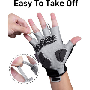 Cycling Gloves <b>Half</b> Finger Bike Gloves With Anti <b>Slip</b> Shock Absorbing Pad for Cycling Workout Training Outdoor - Product Image 2