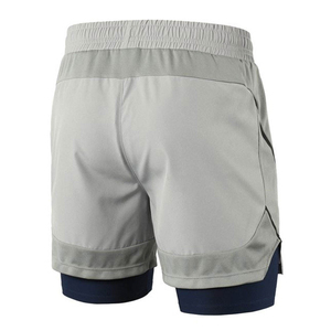 Shorts de sport décontractés pour hommes en coton et élasthanne à séchage rapide, avec poches, pour la maison, le jogging et la gym, vente en gros, OEM - Product Image 4