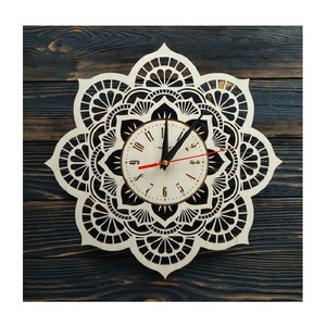 Cổ Điển Mỹ Phong Cách Retro MDF Gỗ Đồng Hồ Treo Tường Tay Sơn Trang Trại Trang Trí Nội Thất Với Hộp Gỗ Tường Dấu Hiệu Cho Phòng Khách - Product Image 2