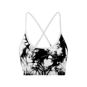 Adjusted Straps Sports Fitness <b>Bra</b> Front Style For Yoga Wear Breathable Wireless Support High <b>Stretch</b> Training Crop - Product Image 4