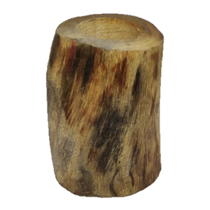 Personalizado rústico 2023 grande en forma de Pilar marrón claro hecho a mano de madera Natural portavelas decoración del hogar vela de alta calidad - Product Image 1
