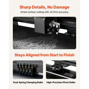 Plotter da Taglio Vinile con Doppia Lama, Forza e Velocità Regolabili, Larghezza Massima di Alimentazione 53 Pollici, Display LED - Macchina da Taglio e Stampa - Product Image 6