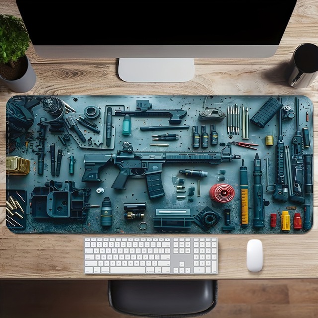 Premium Rubber Mouse Pad, Anti-Slip Desk Mat with Waterproof Surface, Smooth Gliding Mouse Pad for Computer, Gaming Home Office