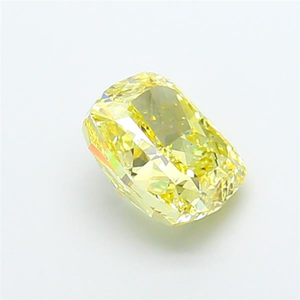 ตัวเลือกที่ยอดเยี่ยม เครื่องประดับหรูหรา ทรงคุชชั่น พลอยเม็ดเดี่ยว สีเหลืองสดใส สง่างาม เพชรเลี้ยงในห้องปฏิบัติการ ได้รับการรับรองชนิด CVD - Product Image 3