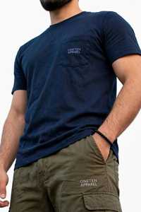 <b>Men's</b> <b>Navy</b> <b>Blue</b> Short Sleeve Crew Neck <b>T</b>-<b>Shirt</b> Solid Color Casual Regular Fit Jersey Tee - Product Image 4