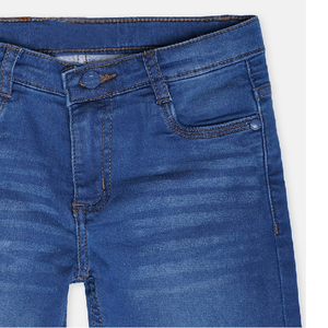 2025 Wholesale New Style Streetwear Custom Front Hip Hop Slim Fit Eco-Friendly Quick Dry Ripped <b>Patch</b> <b>Men's</b> Denim Jeans <b>Shorts</b> - Product Image 3