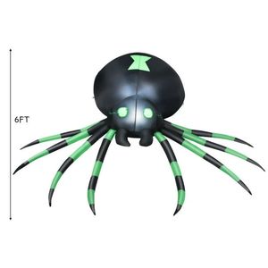 6 Feet <b>Halloween</b> <b>Inflatable</b> Spider Outdoor Holiday Yard Decorations Blow-Up Product - Product Image 4