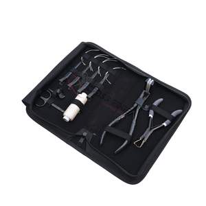 Kit de Instalación de Extensiones de Cabello, Alicates para Extensiones Adhesivas, Abridor de Cuentas, Agujas, Hilo para Cabello, Tijeras Pequeñas para Recortar, Set Profesional de Salón - Product Image 1