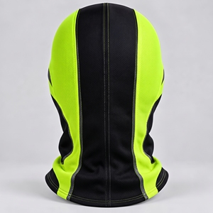 Pasamontañas Personalizado para Adultos, Unisex, Negro con Rayas Verde Neón, 100% Poliéster, Transpirable, Impermeable, para Uso en Exteriores, Pasamontañas para Esquí - Product Image 6