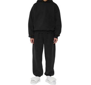 Conjunto de Sudadera con Capucha y Pantalones Deportivos de Algodón 100% para Invierno, Unisex, Personalizable en Color y Talla, Resistente al Viento - Product Image 3