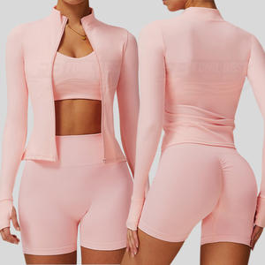 Top Deportivo Ajustado con Cordón, Transpirable, Sensación de Segunda Piel, Ropa de Fitness, Secado Rápido, Manga Larga, Conjunto Deportivo para Yoga y Gimnasio - Product Image 1