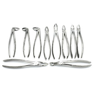 Ensemble de forceps d'extraction dentaire ergonomiques en acier inoxydable, instruments de chirurgie d'extraction dentaire à turbine, certifiés CE, réutilisables - Product Image 2