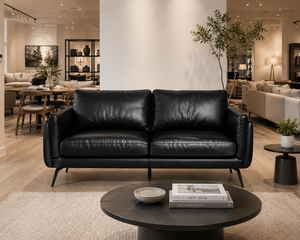 Sofá de Cuero Genuino de Primera Calidad, Sofá Moderno de 2 Plazas para Apartamento, Sala de Estar, Hotel, Oficina, Muebles de Sala de Estar, Sofá de Cuero - Product Image 6