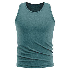 เสื้อกล้ามออกกำลังกายสไตล์สตรีท บอดี้บิลดิ้ง ฟิตเนส ผ้าฝ้าย 100% ลายสก็อต ระบายอากาศได้ดี ไซส์ใหญ่พิเศษ เสื้อกล้ามผู้ชาย - Product Image 4