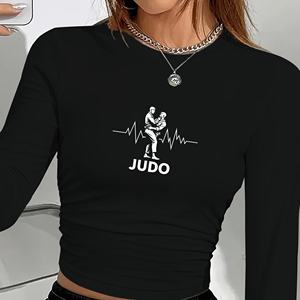 Camisa manga larga moda mujer diseño silueta acción JUDO - Product Image 1