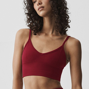 Soutien-gorge de sport sans couture personnalisé pour femme avec logo, débardeur de fitness, vêtements de sport, tenue d'entraînement athlétique - Product Image 1