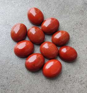 Piedra preciosa ovalada de jaspe rojo natural, piedra suelta para fabricación de joyas, suministros de artesanía, coleccionable - Product Image 6