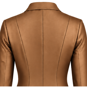 Veste d'équitation Caramel pour femme, coupe ajustée, blazer d'équitation élégant, manteau de compétition équestre, vente en gros personnalisée, mode - Product Image 4