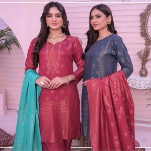 Les vêtements de cérémonie de Bin Hameed Shalwar Kameez conviennent au style pakistanais et indien sur le volume du tissu Khaddar Cool Cotton pour adultes - Product Image 4
