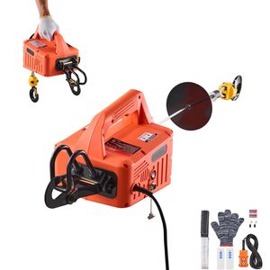 Verricello Elettrico Portatile da 1100 Libbre 1500W, Altezza di Sollevamento 25 Piedi, Verricello Elettrico 3:1, Velocità 16,4 Piedi/min per 12000 Libbre - Product Image 1