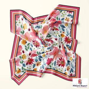 Premium Printed Short <b>Scarf</b> Fabric Custom Design White Label OEM ODM Textile Manufacturer Bali - Product Image 3