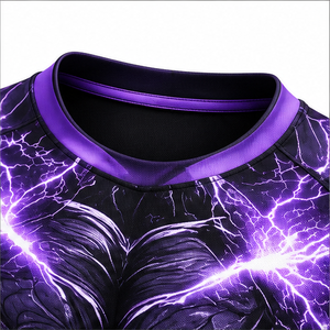 Tenues de rugby pour hommes entièrement sublimées, kits personnalisés avec nom d'équipe imprimé, 100 % polyester, séchage rapide, respirant, maillot de rugby à col. - Product Image 4
