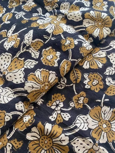 Tela de Algodón Estampada a Mano para Mujer, Diseño Jaipuri Hecho a Mano en India, para Confección de Vestidos, Kurtis y Manualidades - Product Image 2