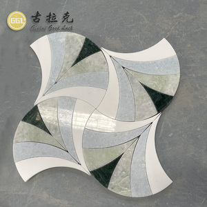 Mattonelle Decorative del mosaico di marmo di colore misto delicato per le pareti e i pavimenti interni delle mattonelle del bagno della Lobby - Product Image 4