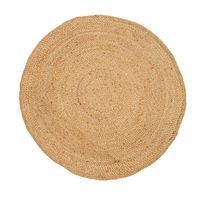 Tapis rond en jute 100% naturel fait main, écologique, tressé, pour sol, vente en gros