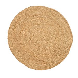 Handmade 100% <b>Natural</b> Jute Round Area <b>Rug</b> Eco-Friendly Solid Braided Floor Carpet Wholesale - Product Image 1
