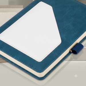 Front Side Pocket Hardcover <b>A5</b> Premium Journal Notebook Multicolor Business Office <b>Diary</b> Custom Logo Printing 80 GSM Inner Pages - Product Image 4