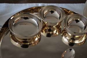 Vaisselle de service traditionnelle pour restaurant, vaisselle de mariage, ensemble de thali en bronze écologique de qualité supérieure pour cadeau de Diwali - Product Image 2
