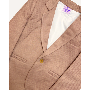 เสื้อเบลเซอร์เด็กผู้ชายสีพีชแบบมีลาย - Product Image 3