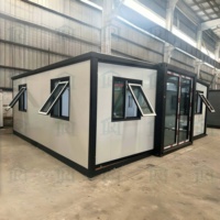 Maison modulaire préfabriquée mobile extensible élégante et luxueuse de 20 pieds/40 pieds, prend en charge divers plans d'aménagement