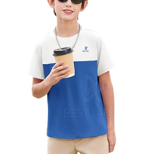 เสื้อยืดเด็กไซส์ใหญ่ขายดีที่สุด บริการ OEM ราคาส่งถูก ผลิตจากผ้าฝ้าย 100% ผลิตในประเทศปากีสถาน - Product Image 4