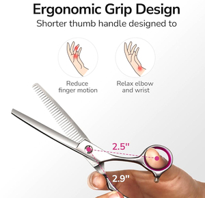 Tijeras Profesionales para Adelgazar el Cabello, de Acero Inoxidable, para Barbería y Salón, Herramientas de Peluquería - Product Image 2