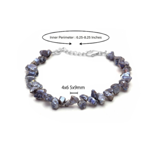 Natural Iolite <b>Crystal</b> Beads Classic <b>Bracelet</b> 925 Sterling Silver Smooth Finish Handmade Women Fashion Jewelry - Product Image 2