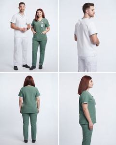 Unisex Nurse <b>Scrub</b> Jogger <b>Scrub</b> <b>Set</b> Hospital Doctors and Nurses Custom Logo Professional Medical <b>Scrub</b> <b>Set</b> - Product Image 5