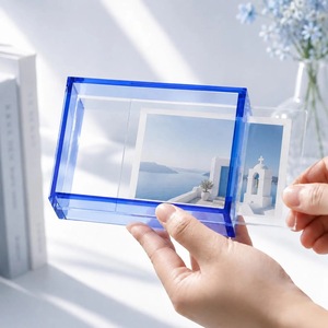 Clear Acrylic <b>4</b> Color Rectangle <b>Photo</b> <b>Frame</b> UV Printing Shatterproof Waterproof Free Standing Horizontal Tabletop Display Modern - Product Image 6