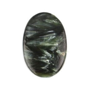 Seraphinite Natural 20x30mm, Cabujón Ovalado Suelto, Piedra Preciosa Pulida para Joyería, Colgante, Ravab Gems & Jewels - Product Image 1