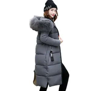 Cotton with Natural Fake Rabbit Fur Lining raccoon fur collar women faux fur parka most selling product 2021
