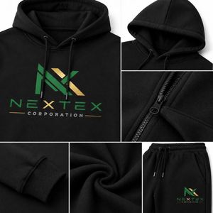 Conjunto Deportivo Personalizado con Logotipo para Hombre, Sudadera con Capucha y Pantalones Deportivos de Felpa de Algodón, Conjunto de 2 Piezas - Product Image 6