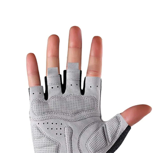 Wholesale Half Finger Cycling Glove Gel Padded Breathable Shock Absorption Palm Grip Cycling Glove With <b>Hook</b> Loop Closure - Product Image 6