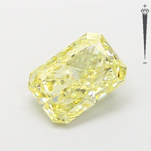 Diamant de laboratoire CVD certifié IGI, taille Radiant, 1,93 carats, couleur Jaune Fantaisie, clarté VS1, LG 792671989, ROYAL GEMS pour bijoux - Product Image 1